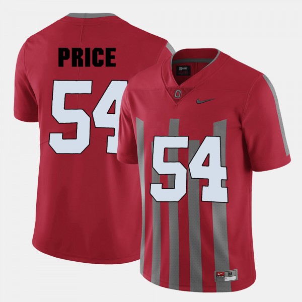 Ohio State Buckeyes Billy Price Men's #54 Red College Football Jersey 2404WXYG3